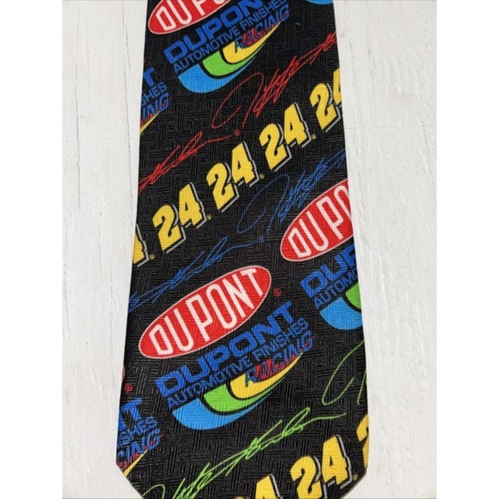 Ralph Marlin‎ Jeff Gordon Dupont #24 Tie Vintage 1990's